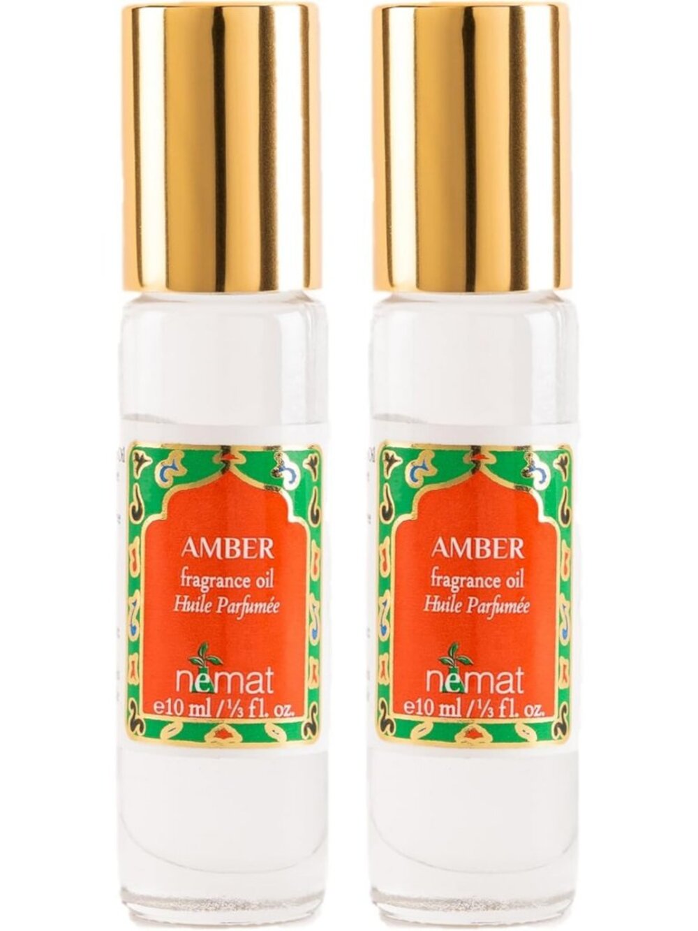 Amber Perfume Oil Roll-On 2-Pack | 10 ml | Long-Lasting Fragrance